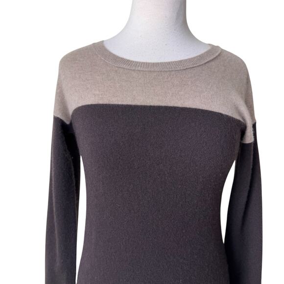 360 CASHMERE 100% Cashmere Colorblock Sweater Dress Style 18184 XS - Picture 7 of 9